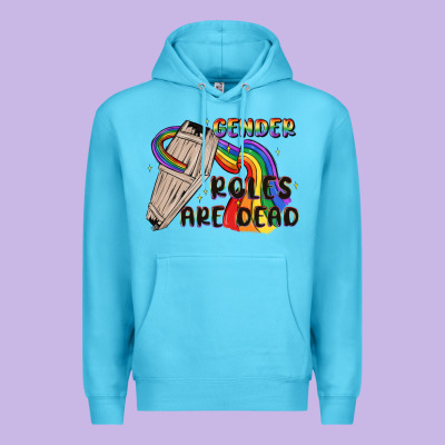 Gender Roles Are Dead Premium Hoodie Designed By Maliassmallbusiness