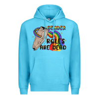 Ocean Blue gender roles are dead Premium Hoodie - MaliasSmallBusiness