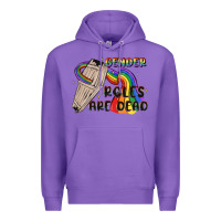 Purple gender roles are dead Premium Hoodie - MaliasSmallBusiness