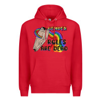 Red gender roles are dead Premium Hoodie - MaliasSmallBusiness