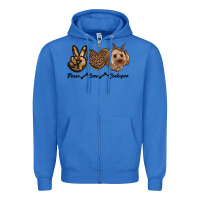 True Royal peace love cockapoo Zipper Hoodie - RanaPortraitStore