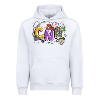 White cna mardi gras Urban Hoodie - MaliasSmallBusiness