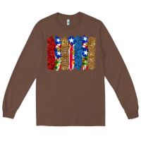 Chestnut puerto rico republic brushstrokes Long Sleeve Tee - RanaPortraitStore