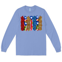 Colony Blue puerto rico republic brushstrokes Long Sleeve Tee - RanaPortraitStore