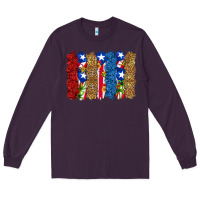 Plum puerto rico republic brushstrokes Long Sleeve Tee - RanaPortraitStore