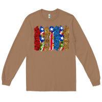 Toasted Coconut puerto rico republic brushstrokes Long Sleeve Tee - RanaPortraitStore