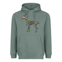 Sage christmas deer skeleton Heavyweight Hoodie - FaDigitalArtStudio