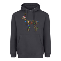 Smoke christmas deer skeleton Heavyweight Hoodie - FaDigitalArtStudio