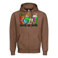 Chestnut cinco de mayo coffee cups Zipper Hoodie - Zillion Design Studio