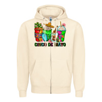 Sandshell cinco de mayo coffee cups Zipper Hoodie - Zillion Design Studio