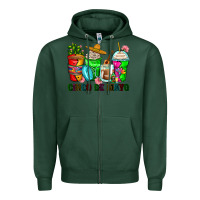Sports Green cinco de mayo coffee cups Zipper Hoodie - Zillion Design Studio
