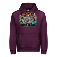 Mauve Wine rodeo kind of girl Urban Hoodie - MaliasSmallBusiness