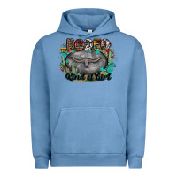 Pigment Pebble Blue rodeo kind of girl Urban Hoodie - MaliasSmallBusiness
