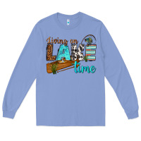 Colony Blue living on lake time Long Sleeve Tee - texasbilliewilder