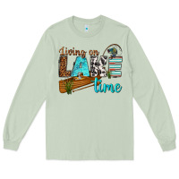 Matcha living on lake time Long Sleeve Tee - texasbilliewilder