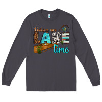 Smoke living on lake time Long Sleeve Tee - texasbilliewilder