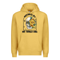 Antique Gold mentally ill but totally chill Premium Hoodie - MaliasSmallBusiness