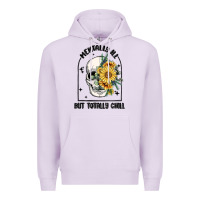 Lilac mentally ill but totally chill Premium Hoodie - MaliasSmallBusiness