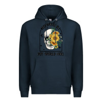 Navy mentally ill but totally chill Premium Hoodie - MaliasSmallBusiness