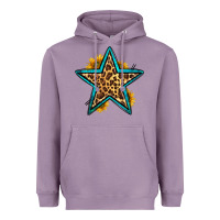 Lavender western leopard star Heavyweight Hoodie - HRA Design Shop