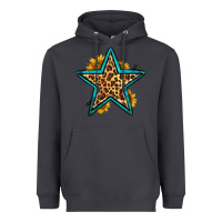 Smoke western leopard star Heavyweight Hoodie - HRA Design Shop