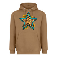Toasted Coconut western leopard star Heavyweight Hoodie - HRA Design Shop