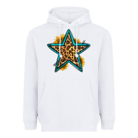 White western leopard star Heavyweight Hoodie - HRA Design Shop