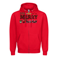 Red one merry teacher Zipper Hoodie - RanaPortraitStore