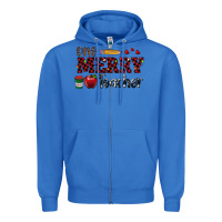 True Royal one merry teacher Zipper Hoodie - RanaPortraitStore