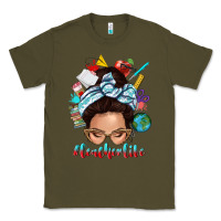 Army Green teacher life messy bun Classic Tee - texasbilliewilder