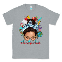Heather Grey teacher life messy bun Classic Tee - texasbilliewilder