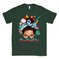 Sports Green teacher life messy bun Classic Tee - texasbilliewilder