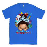 True Royal teacher life messy bun Classic Tee - texasbilliewilder