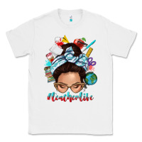 White teacher life messy bun Classic Tee - texasbilliewilder