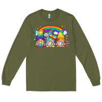 Army Green lgbt gnomes Long Sleeve Tee - Zillion Design Studio