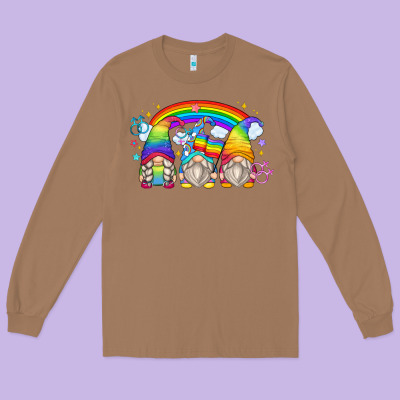 Lgbt Gnomes Long Sleeve Tee Designed By Zillion Design Studio