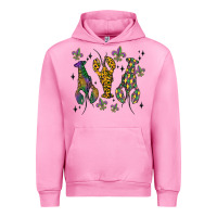 Fuchsia Pink mardi gras crawfish Urban Hoodie - MaliasSmallBusiness