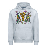 Heather Grey mardi gras crawfish Urban Hoodie - MaliasSmallBusiness