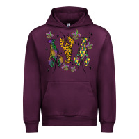 Mauve Wine mardi gras crawfish Urban Hoodie - MaliasSmallBusiness