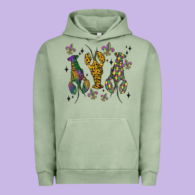 Mardi Gras Crawfish Urban Hoodie Designed By Maliassmallbusiness