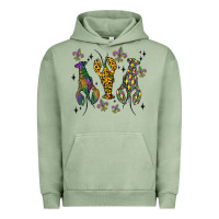 Pigment Oil Green mardi gras crawfish Urban Hoodie - MaliasSmallBusiness