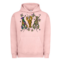 Pigment Salmon mardi gras crawfish Urban Hoodie - MaliasSmallBusiness