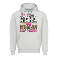 Dove Grey the only hell my momma ever raised Zipper Hoodie - texasbilliewilder