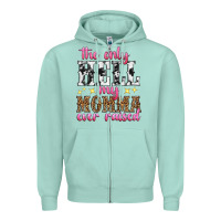 Seafoam the only hell my momma ever raised Zipper Hoodie - texasbilliewilder