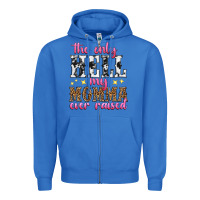 True Royal the only hell my momma ever raised Zipper Hoodie - texasbilliewilder