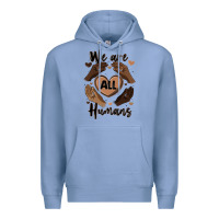 Colony Blue we are all humans Premium Hoodie - MaliasSmallBusiness