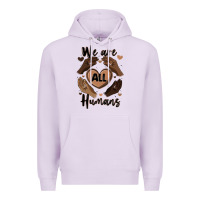 Lilac we are all humans Premium Hoodie - MaliasSmallBusiness