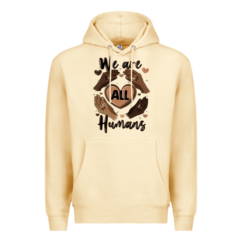 We Are All Humans Premium Hoodie by MaliasSmallBusiness | Teevron