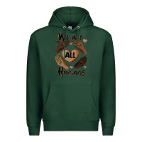 Sports Green we are all humans Premium Hoodie - MaliasSmallBusiness