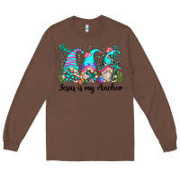 Chestnut jesus is my anchor gnomes Long Sleeve Tee - Zillion Design Studio